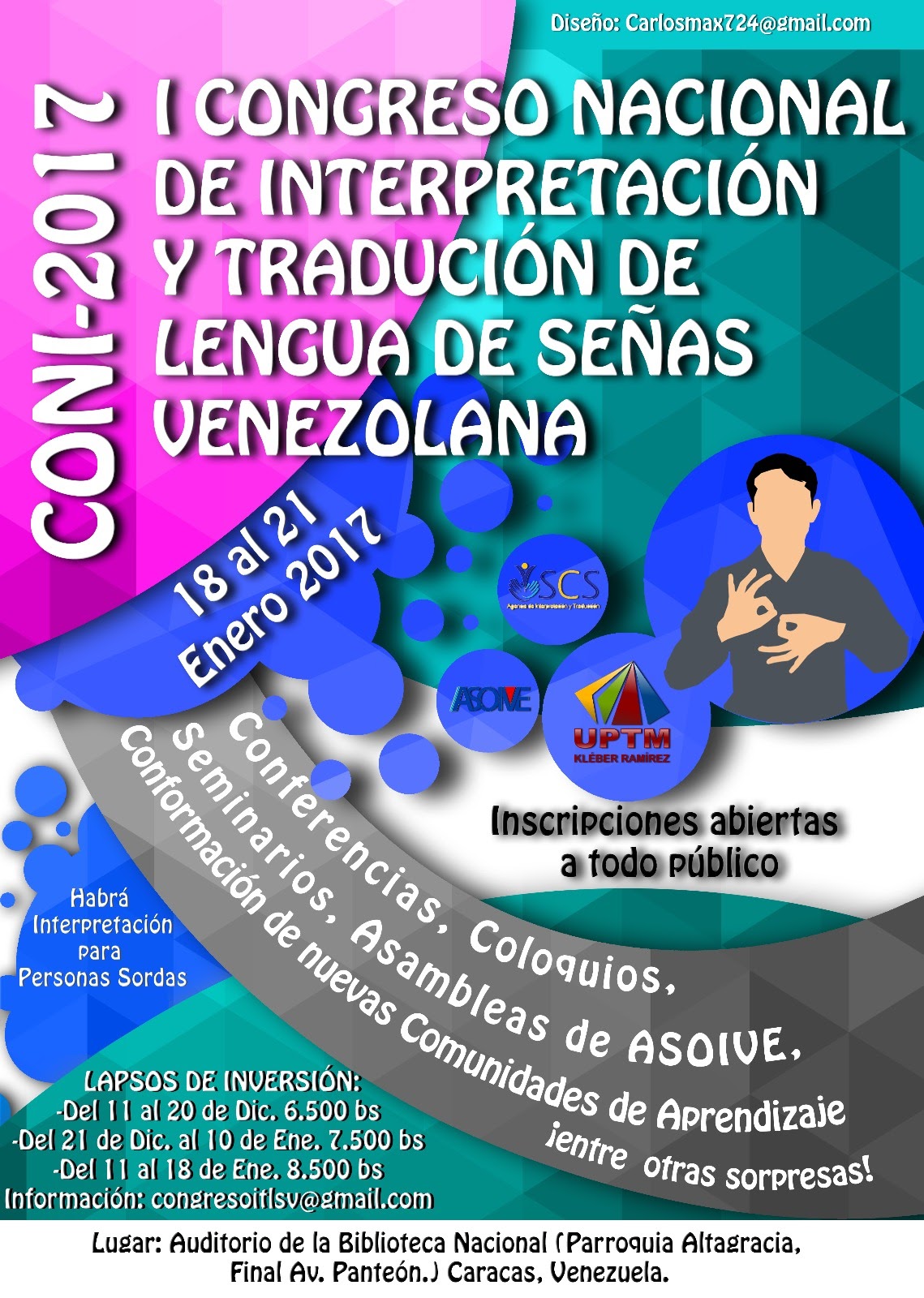 I Congreso Nacional de Interpretación y Traducción de Lengua de Señas Venezolana CONI 2017